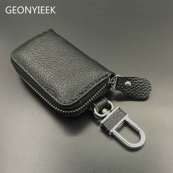 Genuine Leather Car Key Wallets Men Key Holder Housekeeper Keys Organizer Women Keychain Covers Zipper Key Case Bag Pouch Purse
Genuine Leather Car Key Wallets Men Key Holder Housekeeper Keys Organizer Women Keychain Covers Zipper Key Case Bag Pouch Purse