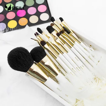BEILI 20 pieces XGF Goat hair Makeup brush set Powder Blending Eyeshadow Eyeliner Pearl White Gold Face Makeup Brushes
BEILI 20 pieces XGF Goat hair Makeup brush set Powder Blending Eyeshadow Eyeliner Pearl White Gold Face Makeup Brushes