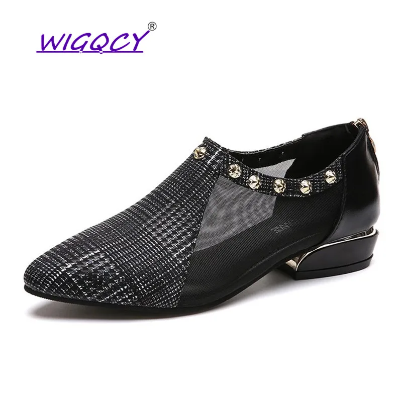 Breathable Mesh pumps women shoes 2019 Spring Autumn shoes women Fashion Rivet Square heel female shoes Gingham Zipper pumps
Breathable Mesh pumps women shoes 2019 Spring Autumn shoes women Fashion Rivet Square heel female shoes Gingham Zipper pumps