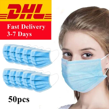 100PC Mask Disposable Nonwove 3 Layer Ply Filter Mask Mouth Face Mask Filter Safe Breathable Protective Masks 48 Hours Shipping
100PC Mask Disposable Nonwove 3 Layer Ply Filter Mask Mouth Face Mask Filter Safe Breathable Protective Masks 48 Hours Shipping