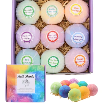 9pcs Bath Salt balls Bombs Body Cleaner Multi-color Spa Essential Oils Bath Bomb Kit Moisturizing Dry Skin Aromatic Odor
9pcs Bath Salt balls Bombs Body Cleaner Multi-color Spa Essential Oils Bath Bomb Kit Moisturizing Dry Skin Aromatic Odor