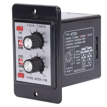 Ethernet Relay Knob Control Time Switch Relay On Off Twin Timer Relay ATDV-YB AC110V/220V50/60Hz
Ethernet Relay Knob Control Time Switch Relay On Off Twin Timer Relay ATDV-YB AC110V/220V50/60Hz