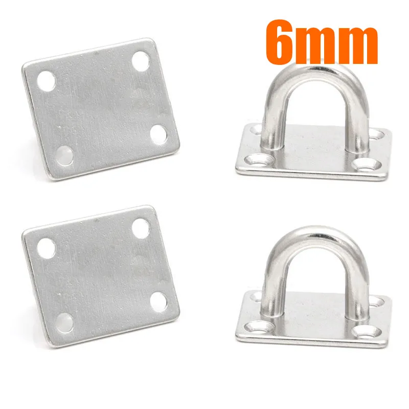 5mm/6mm Durable Square Eye Plates 304 Stainless Steel Handy Straps 4x Practical Long Service Life Fishing Parts
5mm/6mm Durable Square Eye Plates 304 Stainless Steel Handy Straps 4x Practical Long Service Life Fishing Parts