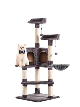 Cat Climbing Frame With Nest Short Fleece Cloth Cat Tree Cat Nest One Cat Frame Cat Villa Wear Resistant Large Sisal C 
Cat Climbing Frame With Nest Short Fleece Cloth Cat Tree Cat Nest One Cat Frame Cat Villa Wear Resistant Large Sisal C