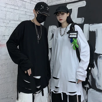 South Korea ins dark house BF wind hole split long sleeve T-shirt autumn versatile loose bottomed top men and women trend
South Korea ins dark house BF wind hole split long sleeve T-shirt autumn versatile loose bottomed top men and women trend