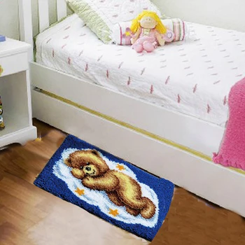 Bear Doormat Latch Hook Rug Canvas Kits Embroidery Carpet Crocheting Latch Hook Kit Mats Knitted Fomiaran Needlework Knoopkussen
Bear Doormat Latch Hook Rug Canvas Kits Embroidery Carpet Crocheting Latch Hook Kit Mats Knitted Fomiaran Needlework Knoopkussen