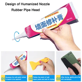 Wall Repair Cream Wall Surface Peeling Graffiti Hole Walls Plaster Paste HVR88
Wall Repair Cream Wall Surface Peeling Graffiti Hole Walls Plaster Paste HVR88