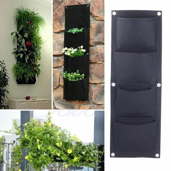 2pcs 4 Mouth Wall-mounted Vertical Non-woven Fabric Vertical Felt Plant Bag Keep A Certain Distance From The Wall
2pcs 4 Mouth Wall-mounted Vertical Non-woven Fabric Vertical Felt Plant Bag Keep A Certain Distance From The Wall