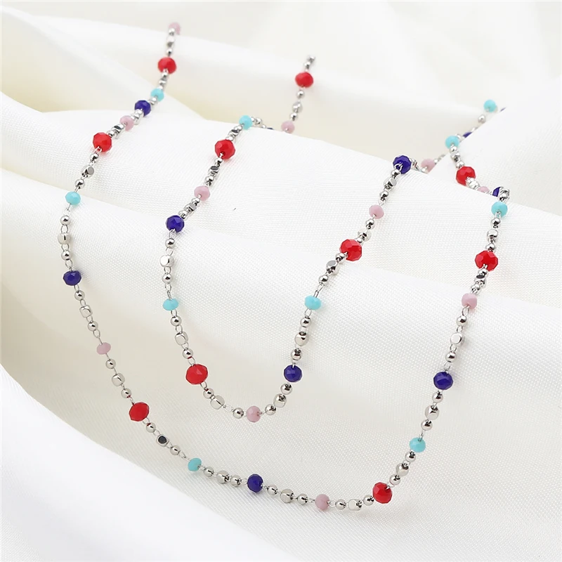 DoreenBeads 304 Stainless Steel & Glass Link Cable Chain Flat Round Gold Color Metal Multicolor DIY Making Jewelry 4x3mm, 1 M
DoreenBeads 304 Stainless Steel & Glass Link Cable Chain Flat Round Gold Color Metal Multicolor DIY Making Jewelry 4x3mm, 1 M