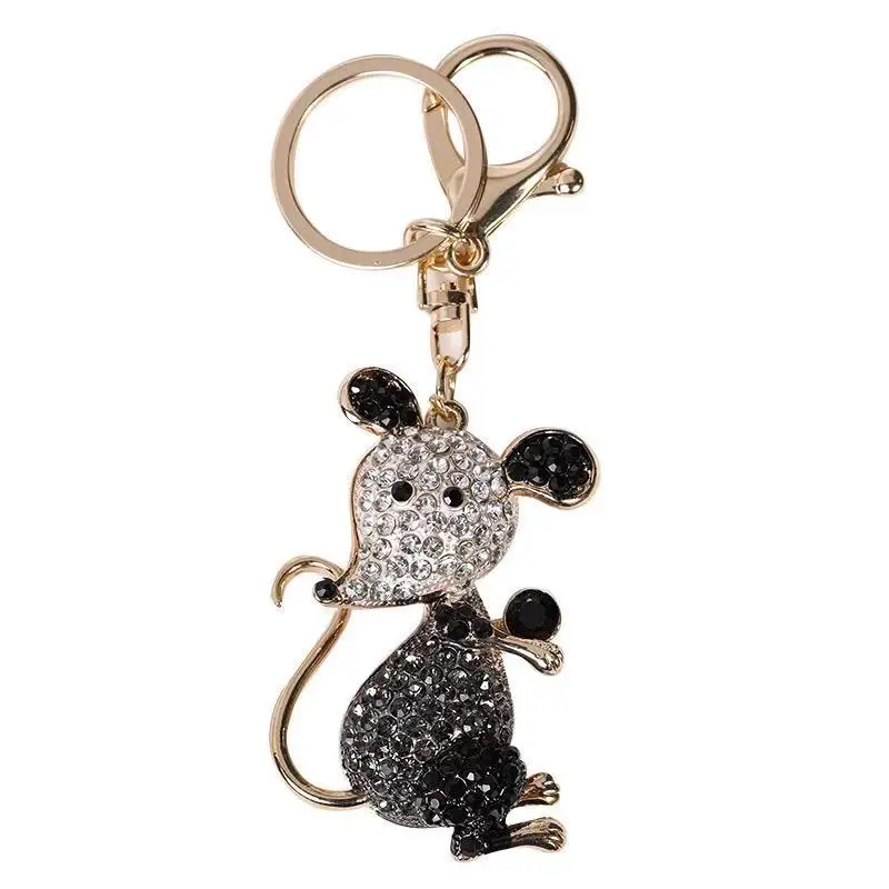 New creative fashion Zodiac mouse keychain Crystal mouse car key ring Female bag pendant accessories key chains
New creative fashion Zodiac mouse keychain Crystal mouse car key ring Female bag pendant accessories key chains