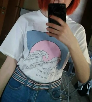 sunfiz YF New Fashion T-shirts for Women And So It Is Wave Harajuku Tops Summer Short Sleeve Tees Great Wave T Shirt Women Tees
sunfiz YF New Fashion T-shirts for Women And So It Is Wave Harajuku Tops Summer Short Sleeve Tees Great Wave T Shirt Women Tees