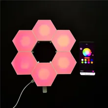 APP Quantum Light Creative Wall Light Hexagonal Module Wall Lamp Honeycomb APP Smart Light Indoor Modeling Lights Supermarket
APP Quantum Light Creative Wall Light Hexagonal Module Wall Lamp Honeycomb APP Smart Light Indoor Modeling Lights Supermarket