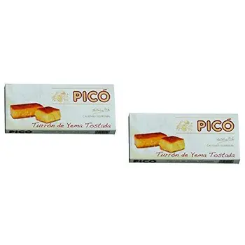Picó - Pack included 2 Turron de Yema Tostada - Nougat egg folk - Supreme Quality - 200gr (No Gluten) - Spanish Product / Nougat
Picó - Pack included 2 Turron de Yema Tostada - Nougat egg folk - Supreme Quality - 200gr (No Gluten) - Spanish Product / Nougat