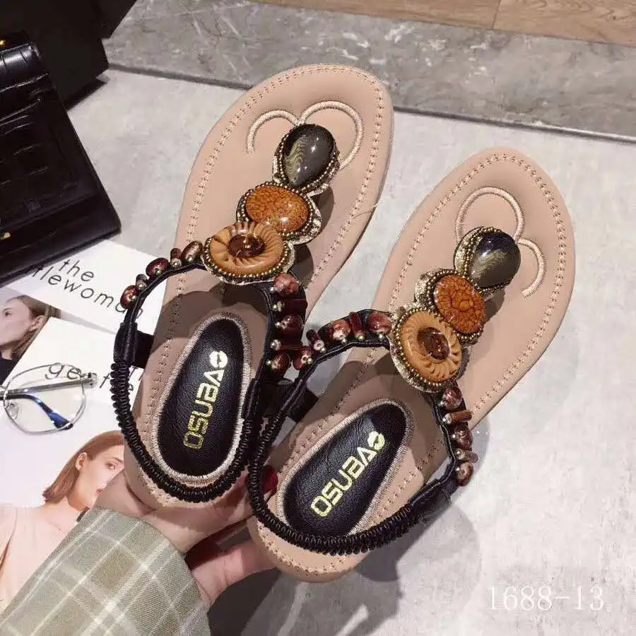 2019 Summer New Style Bohemian Beaded Bracelet Sandals Versatile Fairy Wind Straight Line Split Toe WOMEN'S Sandals Network Red
2019 Summer New Style Bohemian Beaded Bracelet Sandals Versatile Fairy Wind Straight Line Split Toe WOMEN'S Sandals Network Red