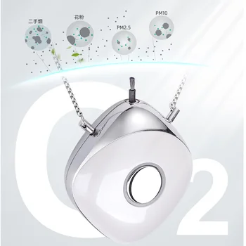 Gift Necklace Personal Wearable Air Purifier Necklace Mini Air Freshener Ionizer Negative Ion Generator Low Noise for Family
Gift Necklace Personal Wearable Air Purifier Necklace Mini Air Freshener Ionizer Negative Ion Generator Low Noise for Family