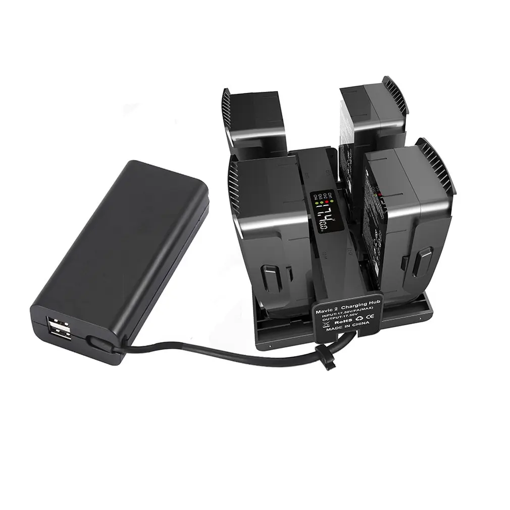 4 in 1 Portable Drone Battery Charger Converter Battery Charging Hub Smart Charger for DJI Mavic 2 Drone Accessories 
4 in 1 Portable Drone Battery Charger Converter Battery Charging Hub Smart Charger for DJI Mavic 2 Drone Accessories