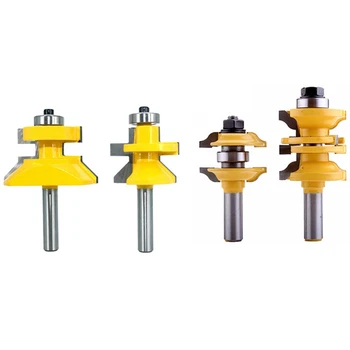 4 Pcs Shank Entry & Interior Door Router Bit Matched Milling Cutter Set for Woodworking Machine, 2Pcs 8Mm & 2Pcs 12Mm
4 Pcs Shank Entry & Interior Door Router Bit Matched Milling Cutter Set for Woodworking Machine, 2Pcs 8Mm & 2Pcs 12Mm