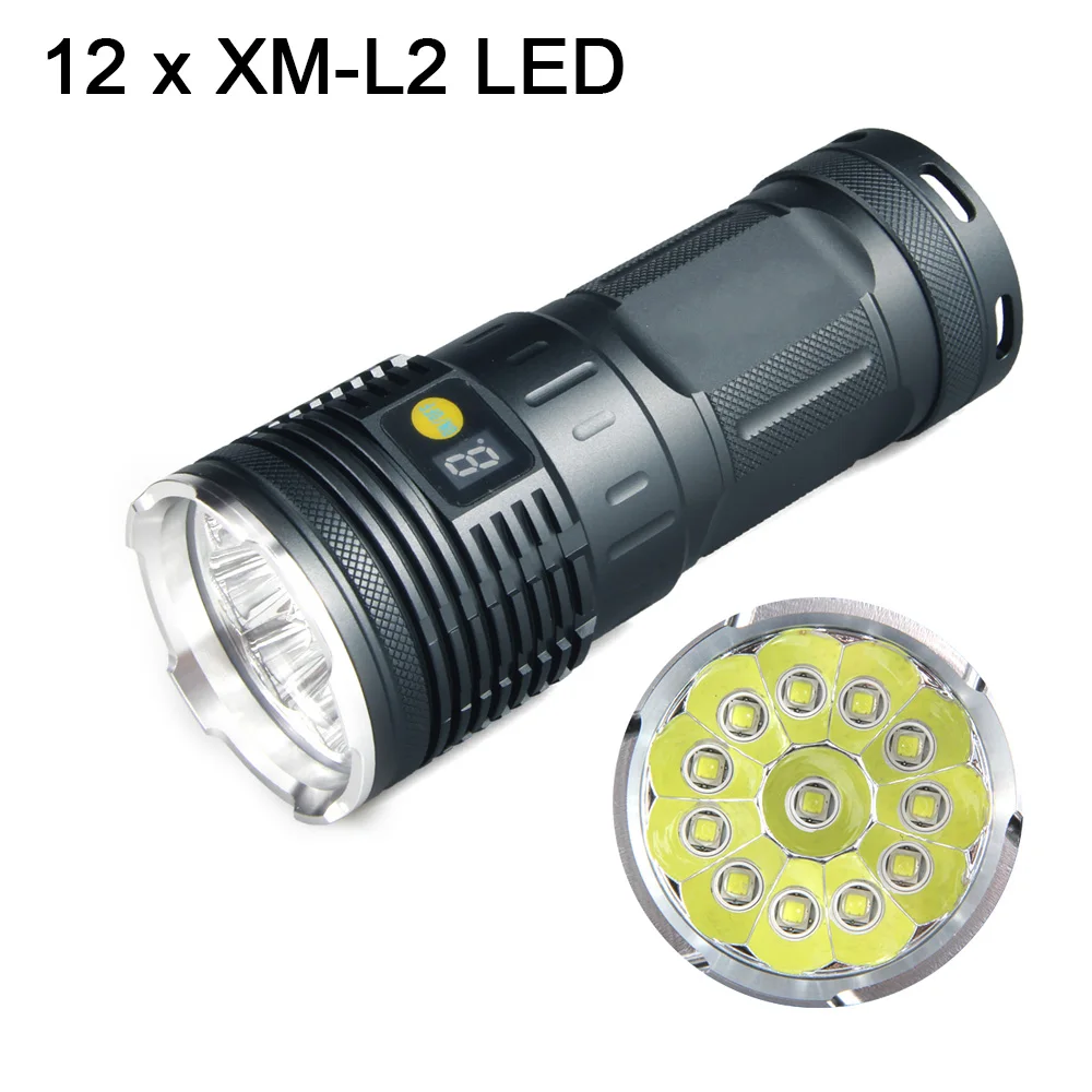 Q8 72000 lumens LED Flashlight 12 * L2 4 modes DC charging Flashlight Portable tactical flashlight light lamp 4 * 18650 battery
Q8 72000 lumens LED Flashlight 12 * L2 4 modes DC charging Flashlight Portable tactical flashlight light lamp 4 * 18650 battery