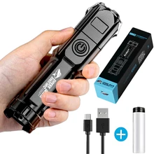 Multi-function Bright Led Flashlight Battery Power USB Rechargeable Strong Focusing Light Flash Light Zoom Xenon Forces Torch
Multi-function Bright Led Flashlight Battery Power USB Rechargeable Strong Focusing Light Flash Light Zoom Xenon Forces Torch