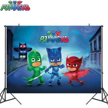 125cm*80cm PJ Masks Party Birthday Background Anime Figure Catboy Owlette Gekko Cartoon Theme Layout Pj Mask Decorations
125cm*80cm PJ Masks Party Birthday Background Anime Figure Catboy Owlette Gekko Cartoon Theme Layout Pj Mask Decorations