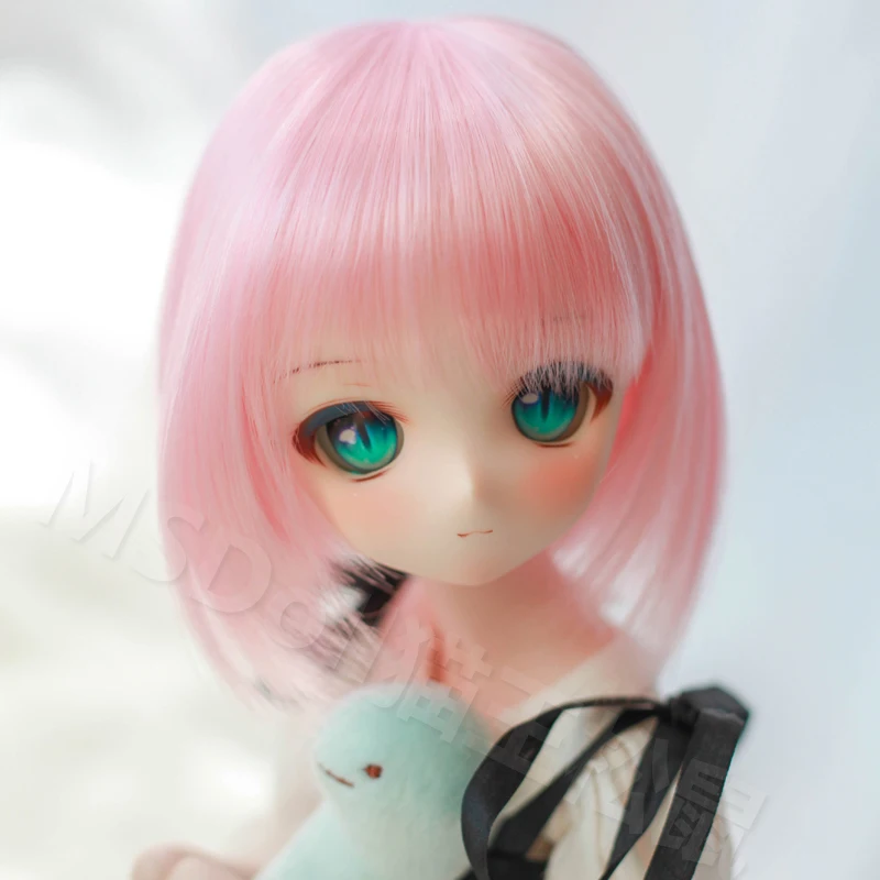 Free shipping Bjd doll wig 1/3 1/4 1/6 3 points 6 points pink blue wildcute short hair high temperature silk rose red doll wig
Free shipping Bjd doll wig 1/3 1/4 1/6 3 points 6 points pink blue wildcute short hair high temperature silk rose red doll wig