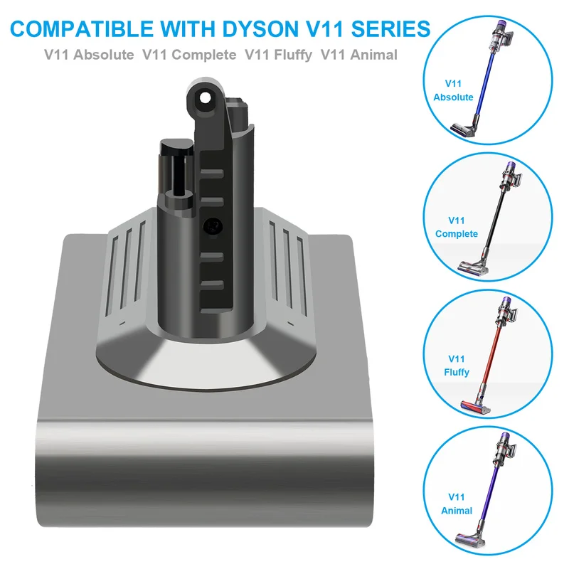 V11 Battery For Dyson V11 Battery Absolute V11 Animal Li-ion Vacuum Cleaner Rechargeable Battery 3600mAh
V11 Battery For Dyson V11 Battery Absolute V11 Animal Li-ion Vacuum Cleaner Rechargeable Battery 3600mAh