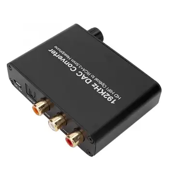 AC-3 DTS 5.1CH Audio Decoder Digital Optical Coaxial Toslink to 3.5CH Analog Converter Digital to Analog Audio Converter New
AC-3 DTS 5.1CH Audio Decoder Digital Optical Coaxial Toslink to 3.5CH Analog Converter Digital to Analog Audio Converter New