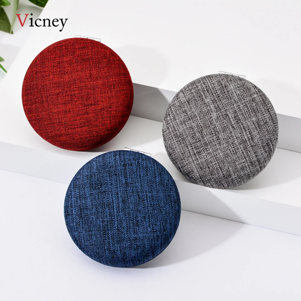 Mini Round Cloth Pocket Mirrors Folding Makeup Accessories Creative Design Women Compact Cosmetic Tool Portable Mirror
Mini Round Cloth Pocket Mirrors Folding Makeup Accessories Creative Design Women Compact Cosmetic Tool Portable Mirror