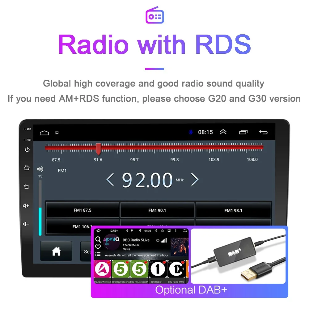 Автомагнитола 2DIN 4 + 64 ГБ Android 9 0 GPS навигация Wi Fi RDS IPS мультимедийный плеер для Great