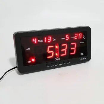 Large Digital Alarm Clock Modern Design Decorative Bedroom Desktop Temperature Date LED Display Table Clock Office Desk Watch
Large Digital Alarm Clock Modern Design Decorative Bedroom Desktop Temperature Date LED Display Table Clock Office Desk Watch