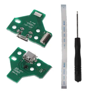 For Dualshock 4 PS4 Pro Slim Controller Charging Socket Port Circuit Board JDS 0.11 with 12 Pin Power Flex Cable
For Dualshock 4 PS4 Pro Slim Controller Charging Socket Port Circuit Board JDS 0.11 with 12 Pin Power Flex Cable