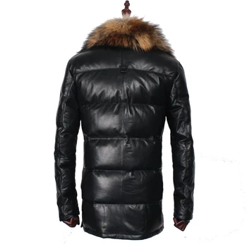 High quality sheepskin business slack under coat man winter with raccoon laundry dog necklace leather real long duck black Dunn
High quality sheepskin business slack under coat man winter with raccoon laundry dog necklace leather real long duck black Dunn