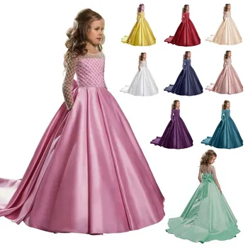 2020 Trailing Lace Kids Girl Party Dress Costume Ball Gown Prom for Children Ankle-Length Lady Elegant Wedding Host Baby Dress
2020 Trailing Lace Kids Girl Party Dress Costume Ball Gown Prom for Children Ankle-Length Lady Elegant Wedding Host Baby Dress