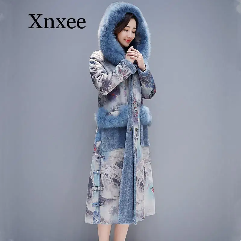 Long Winter Coat New Winter Retro Print Plus One Coat Female Section Over The Knee
Long Winter Coat New Winter Retro Print Plus One Coat Female Section Over The Knee