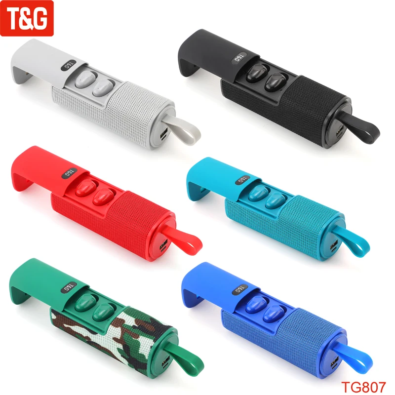 Новинка, Портативная Беспроводная колонка T & G TG807, мини-наушники-вкладыши, внешний аккумулятор, 3D стерео ручка, громкий динамик
Новинка, Портативная Беспроводная колонка T & G TG807, мини-наушники-вкладыши, внешний аккумулятор, 3D стерео ручка, громкий динамик