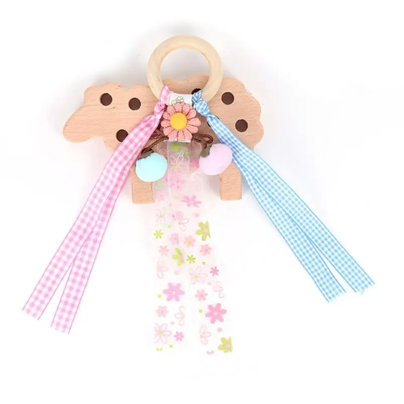 3 Pcs Baby Teething Wood Ring Colorful Ribbon Rattle Teether Newborn Nursing Toy R2JF
3 Pcs Baby Teething Wood Ring Colorful Ribbon Rattle Teether Newborn Nursing Toy R2JF