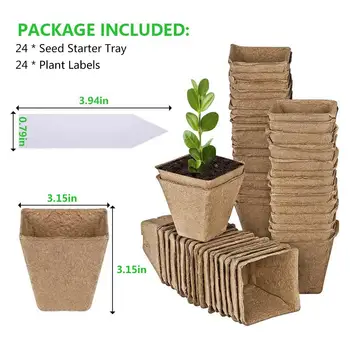 Plant Pot Starters Seedling Herb Seed Nursery Cup Kit Organic Biodegradable Eco-Friendly Pots Home Cultivation
Plant Pot Starters Seedling Herb Seed Nursery Cup Kit Organic Biodegradable Eco-Friendly Pots Home Cultivation