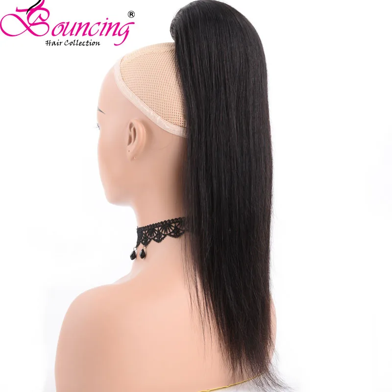 Bouncing Hair straight clip in ponytail hair extensions natural color drawstring adjustable remy hair for black woman
Bouncing Hair straight clip in ponytail hair extensions natural color drawstring adjustable remy hair for black woman