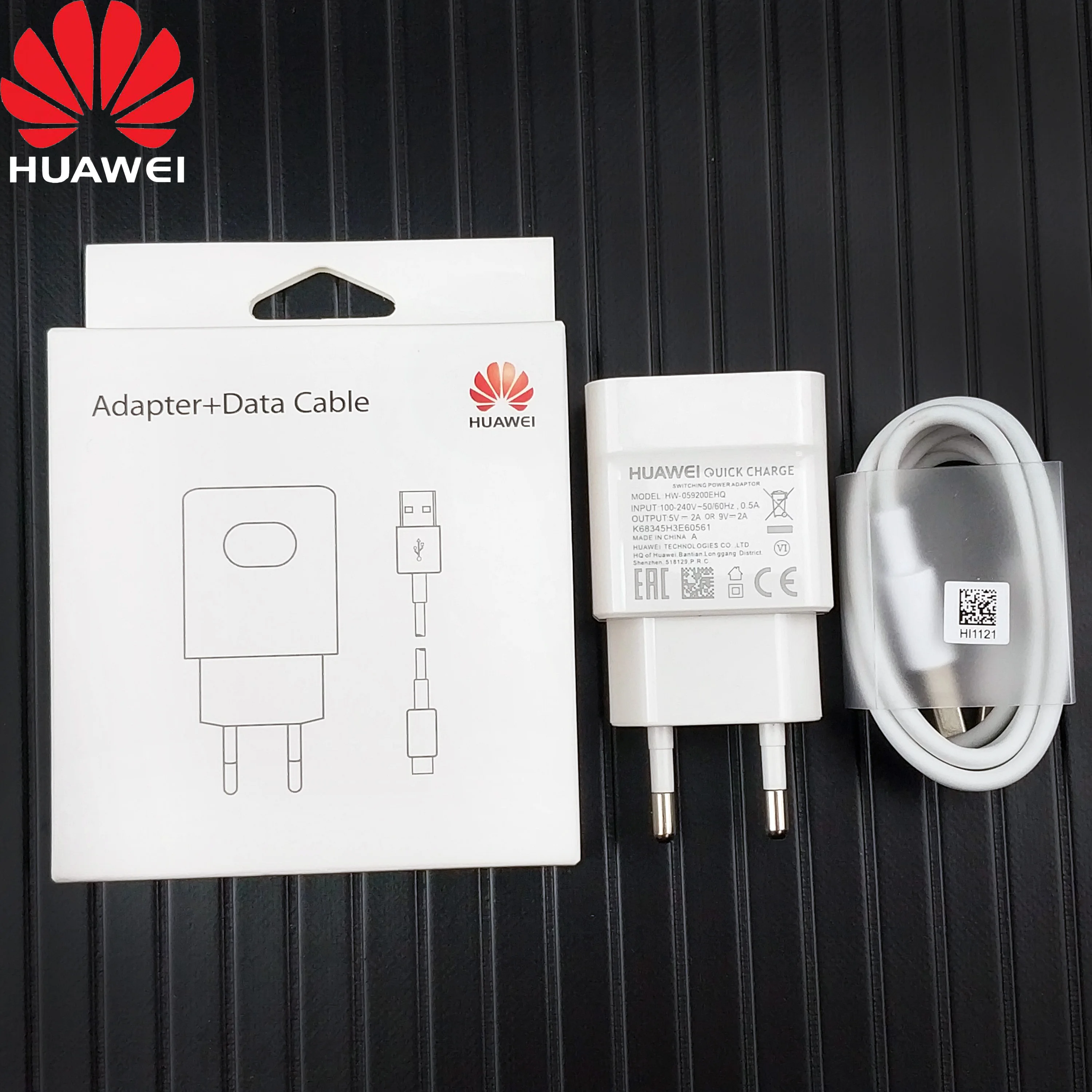 Зарядное устройство Huawei P20 Lite оригинал 9 В 2A быстрый кабель Type c адаптер для