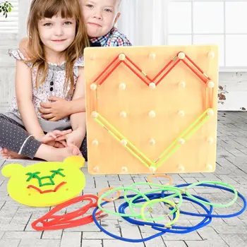 Kids Wooden Geoboard Array Block Geo Board Graphical Educational Learning Tool K92D
Kids Wooden Geoboard Array Block Geo Board Graphical Educational Learning Tool K92D