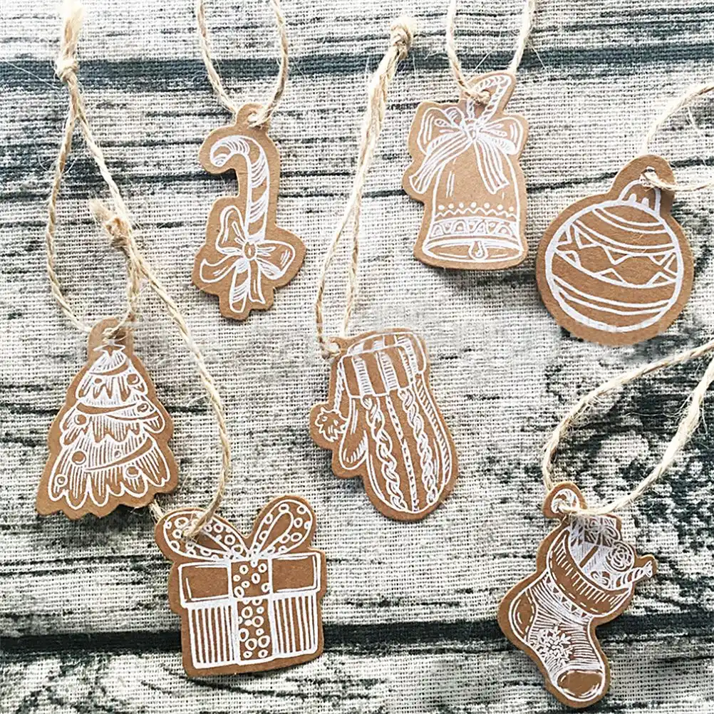kraft paper tags diy crafts hang tag with rope gift wrapping