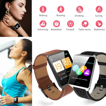 IP67 Waterproof Smart Watch Sports Fitness Activity Heart Rate Tracker Blood Pressure Calories 1.3 inch 180mAh Standby 15d#H30
IP67 Waterproof Smart Watch Sports Fitness Activity Heart Rate Tracker Blood Pressure Calories 1.3 inch 180mAh Standby 15d#H30