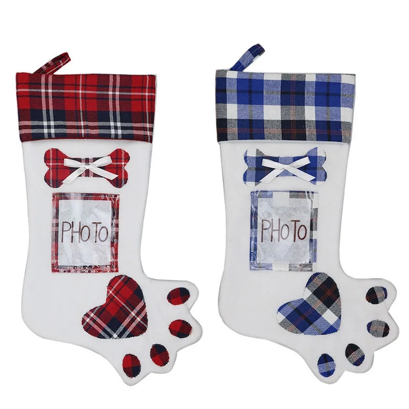 Creative Dog Paw Christmas Stocking Xmas Tree Pendant Decoration Kids Gift Bags Can Put Photo WB552
Creative Dog Paw Christmas Stocking Xmas Tree Pendant Decoration Kids Gift Bags Can Put Photo WB552