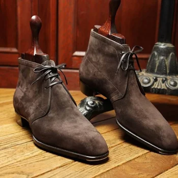 Men's Shoes Fashionable Pu Leather Lace-up Boots Handmade Casual Formal Stylish Autumnchelsea Boots Zapatos De Hombre HA418
Men's Shoes Fashionable Pu Leather Lace-up Boots Handmade Casual Formal Stylish Autumnchelsea Boots Zapatos De Hombre HA418