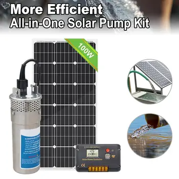 New 12V Solar Submersible Deep Water Well Pump for Irrigation Stainless Steel 70M 4" for Irrigation Solar/Battery
New 12V Solar Submersible Deep Water Well Pump for Irrigation Stainless Steel 70M 4" for Irrigation Solar/Battery