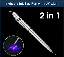 Funny Pen 2 in1 Invisible Ink Magic Security Handwriting Secret Spy Pen With UV Light
Funny Pen 2 in1 Invisible Ink Magic Security Handwriting Secret Spy Pen With UV Light