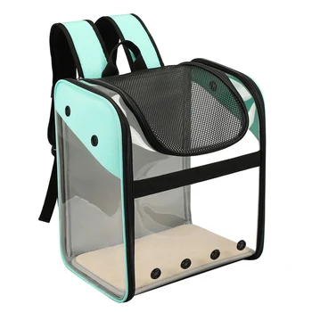 

Ventilated Strong Bearing Pet Backpack Dog Cat Carrier Travel SBS Automatically Lock Foldable Portable Zipper Closure Breathable