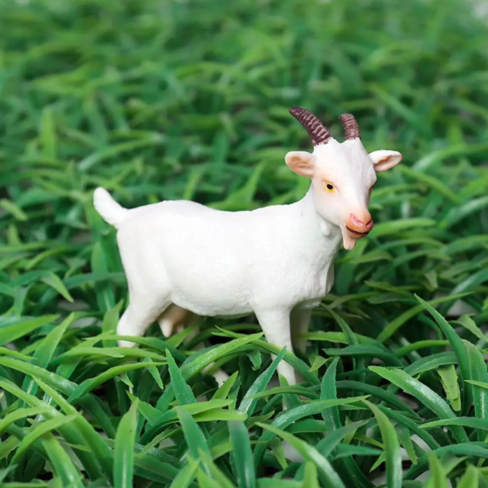 Simulation Collectable Handmade Farm Goat Sheep Animal Model Fugurine Toy Craft Table Decoration Kids Educational Toys | Игрушки и хобби