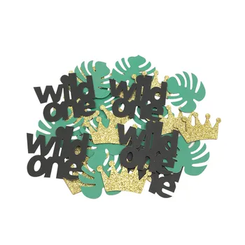 Chicinlife 1Bag Wild One With Palm Leaf Crown Paper Confetti Boy Girl 1st Birthday Party Decor Tropical Summer Party Supplies 
Chicinlife 1Bag Wild One With Palm Leaf Crown Paper Confetti Boy Girl 1st Birthday Party Decor Tropical Summer Party Supplies