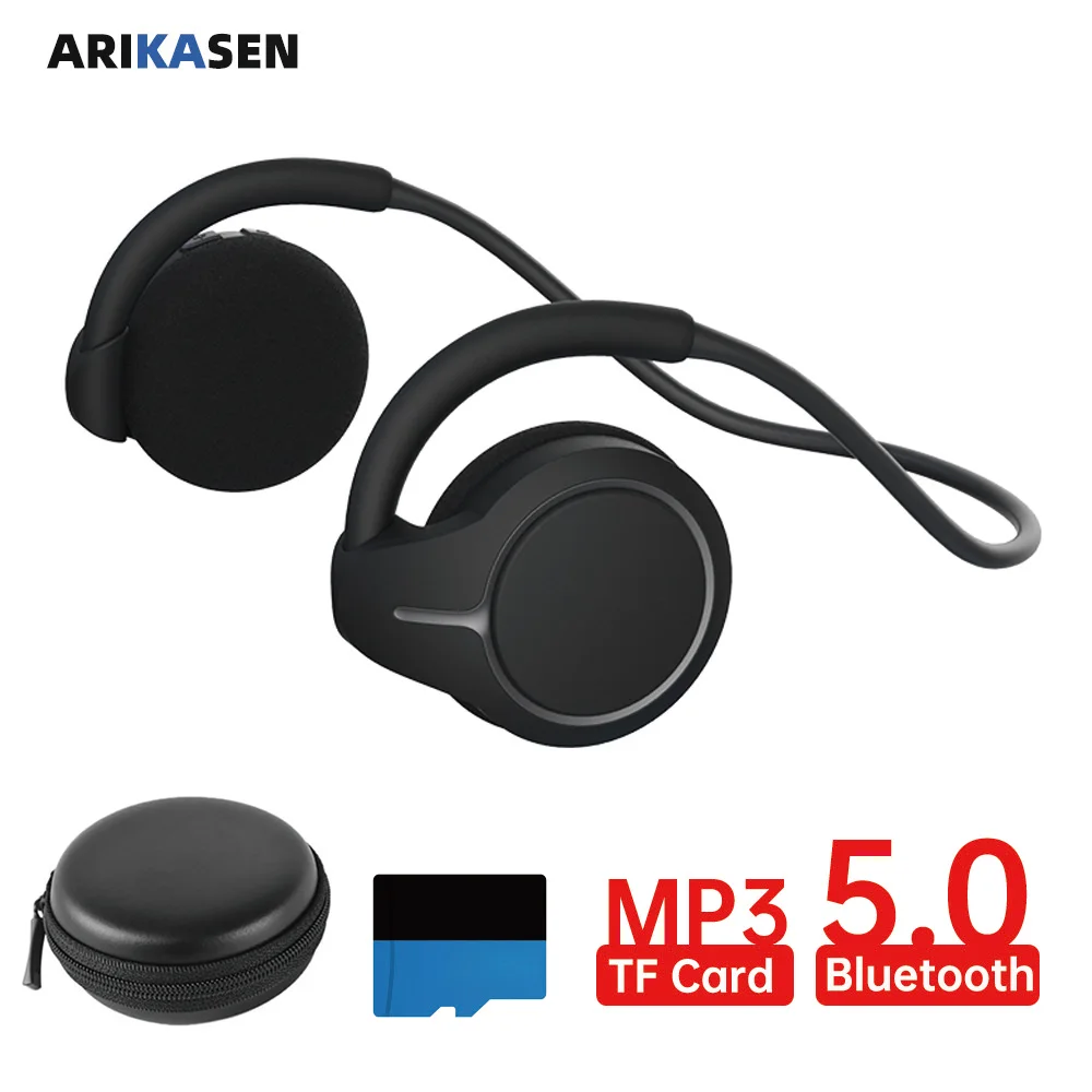 Arikasen Bluetooth Headphones with TF card MP3 Player Sport Bluetooth 5.0 Earphone Wireless Headsets with Carry case Microphones
Arikasen Bluetooth Headphones with TF card MP3 Player Sport Bluetooth 5.0 Earphone Wireless Headsets with Carry case Microphones
